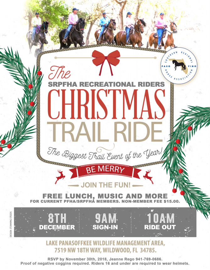 Christmas Trail Ride Ocala Paso Fino Horse Association